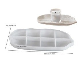 Molde silicona hoja alargada